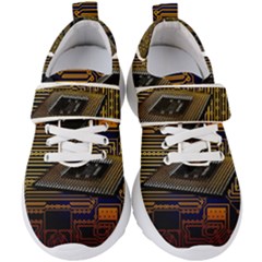 Processor-cpu-board-circuits Kids  Velcro Strap Shoes