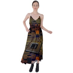 Processor-cpu-board-circuits Tie Back Maxi Dress by Jancukart