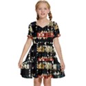 Art-design-color-banner-wallpaper Kids  Short Sleeve Tiered Mini Dress View1