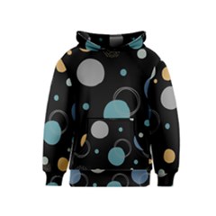 Circle Pattern Abstract Polka Dot Kids  Pullover Hoodie by danenraven