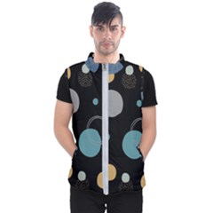 Circle Pattern Abstract Polka Dot Men s Puffer Vest by danenraven