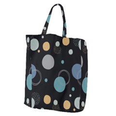 Circle Pattern Abstract Polka Dot Giant Grocery Tote by danenraven