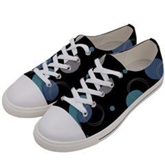 Circle Pattern Abstract Polka Dot Men s Low Top Canvas Sneakers by danenraven