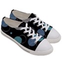 Circle Pattern Abstract Polka Dot Men s Low Top Canvas Sneakers View3