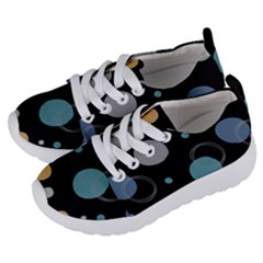 Circle Pattern Abstract Polka Dot Kids  Lightweight Sports Shoes by danenraven