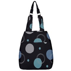 Circle Pattern Abstract Polka Dot Center Zip Backpack by danenraven