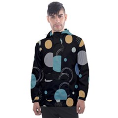 Circle Pattern Abstract Polka Dot Men s Front Pocket Pullover Windbreaker by danenraven