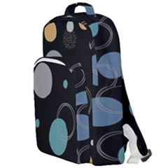 Circle Pattern Abstract Polka Dot Double Compartment Backpack by danenraven