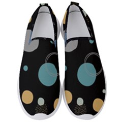 Circle Pattern Abstract Polka Dot Men s Slip On Sneakers by danenraven