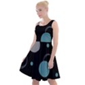 Circle Pattern Abstract Polka Dot Knee Length Skater Dress View1