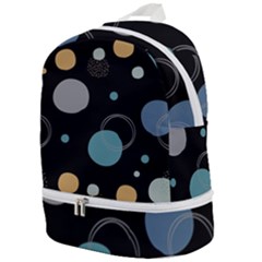 Circle Pattern Abstract Polka Dot Zip Bottom Backpack by danenraven