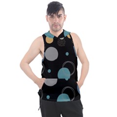 Circle Pattern Abstract Polka Dot Men s Sleeveless Hoodie by danenraven