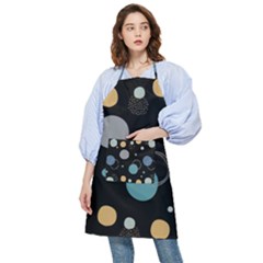 Circle Pattern Abstract Polka Dot Pocket Apron