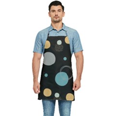 Circle Pattern Abstract Polka Dot Kitchen Apron by danenraven