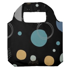 Circle Pattern Abstract Polka Dot Premium Foldable Grocery Recycle Bag