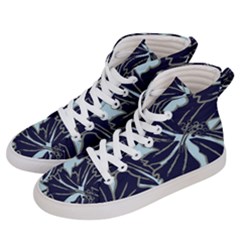 Floral Print Art Pattern Design Women s Hi-top Skate Sneakers by danenraven