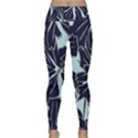 Floral Print Art Pattern Design Lightweight Velour Classic Yoga Leggings View1