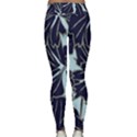 Floral Print Art Pattern Design Lightweight Velour Classic Yoga Leggings View2