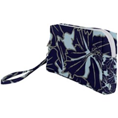 Floral Print Art Pattern Design Wristlet Pouch Bag (small)