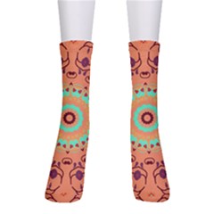 Folk Art Pattern Folk Art Background Crew Socks by danenraven