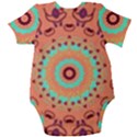 Folk Art Pattern Folk Art Background Baby Short Sleeve Onesie Bodysuit View2