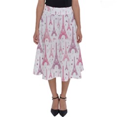 Eiffel Tower Pattern Wallpaper Perfect Length Midi Skirt by danenraven