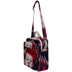 Creepy Boy Portrait Art Crossbody Day Bag