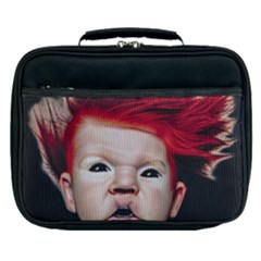 Creepy Boy Portrait Art Lunch Bag by dflcprintsclothing