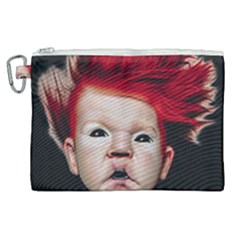 Creepy Boy Portrait Art Canvas Cosmetic Bag (xl) by dflcprintsclothing