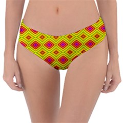 Red Yellow Abstract Reversible Classic Bikini Bottoms