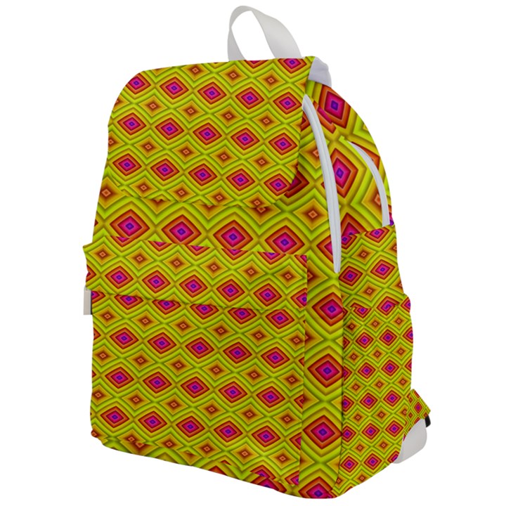 Red Yellow Abstract Top Flap Backpack