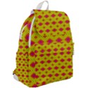 Red Yellow Abstract Top Flap Backpack View2