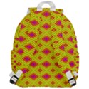 Red Yellow Abstract Top Flap Backpack View3