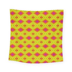 Red Yellow Abstract Square Tapestry (small) by artworkshop