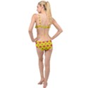 Red Yellow Abstract Layered Top Bikini Set View2