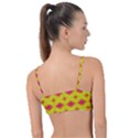 Red Yellow Abstract Knot Up Bikini Top View2