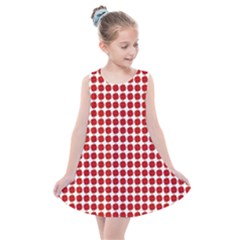 Red Pattern Seamless Texture Background Kids  Summer Dress by artworkshop