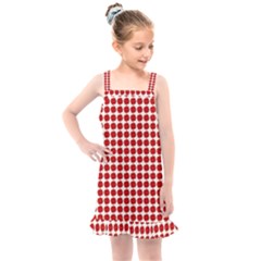 Red Pattern Seamless Texture Background Kids  Overall Dress by artworkshop