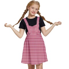 Red Gingham Check Kids  Apron Dress by artworkshop