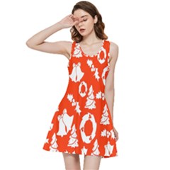 Orange  Card Christmas December Inside Out Racerback Dress by artworkshop