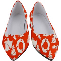 Orange  Card Christmas December Women s Block Heels  by artworkshop