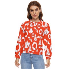 Orange  Card Christmas December Women s Long Sleeve Raglan Tee