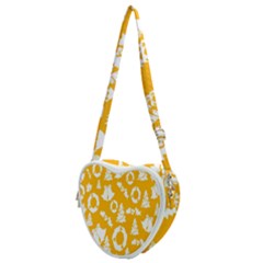 Orang Card Christmas Heart Shoulder Bag by artworkshop