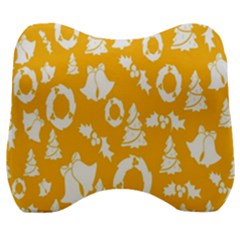 Orang Card Christmas Velour Head Support Cushion by artworkshop