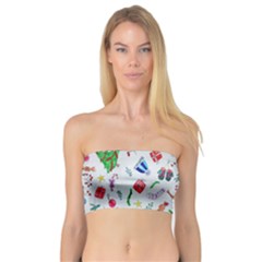 New Year Christmas Winter Watercolor Bandeau Top by artworkshop