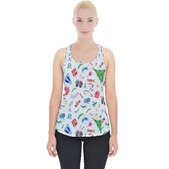 New Year Christmas Winter Watercolor Piece Up Tank Top by artworkshop