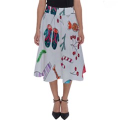 New Year Christmas Sketch Gifts Perfect Length Midi Skirt by artworkshop