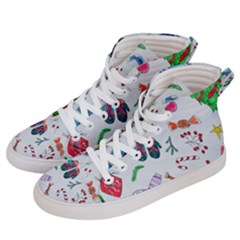 New Year Christmas Sketch Gifts Women s Hi-top Skate Sneakers by artworkshop