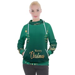 Merry Christmas Holiday Women s Hooded Pullover by artworkshop