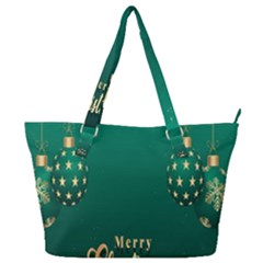 Merry Christmas Holiday Full Print Shoulder Bag by artworkshop